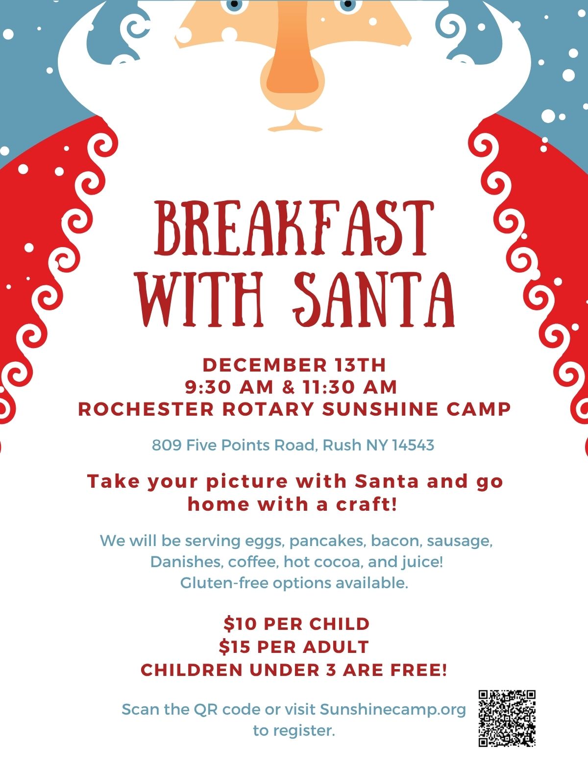 2025 Breakfast with Santa Quarter page